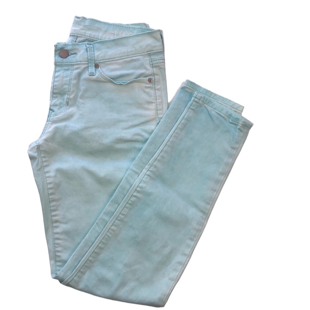 GAP Legging Jeans Skinny Acid Wash Turquoise Women’s Size 25